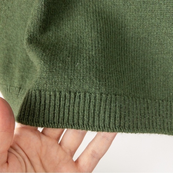 Ballantyne Womens Size Medium Olive Green Cashmere Knit Pencil Skirt - Picture 4 of 8